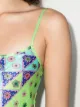 Frankies Bikinis Aster geometric-print minidress