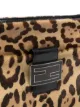 Fendi Pre-Owned leopard print FF logo shoulder bag
