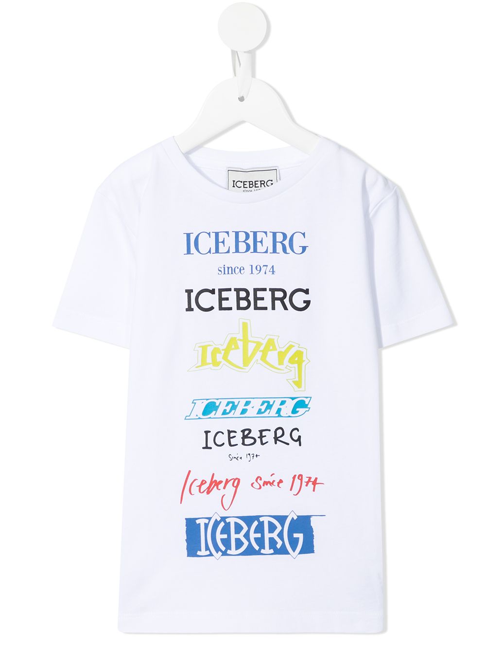 Iceberg Kids' Logo Crew-neck T-shirt In White