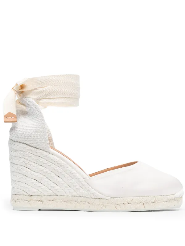 white espadrille sandals