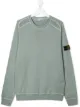 Image 1 of Stone Island Junior logo-patch contrast-stitch sweatshirt