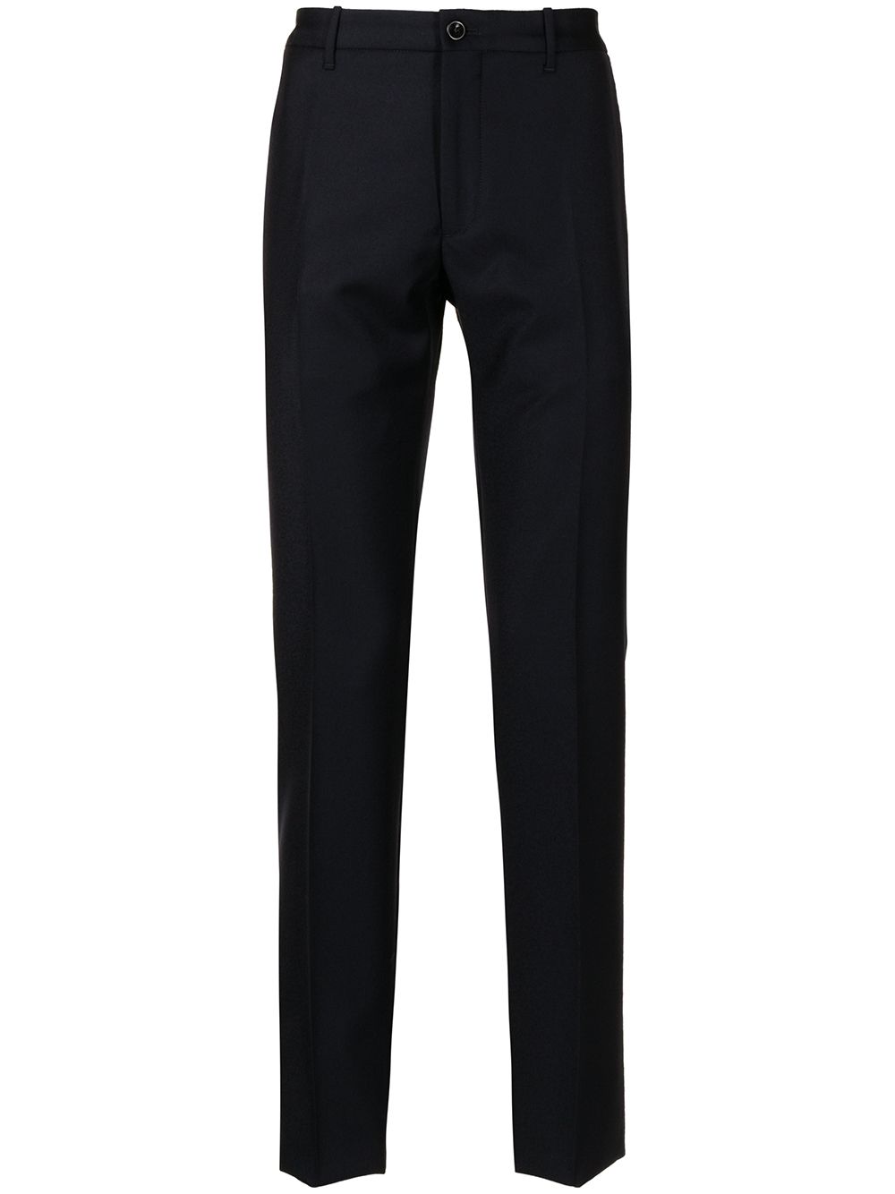 Incotex Wool Slim-fit Pull-on Trousers In Blue