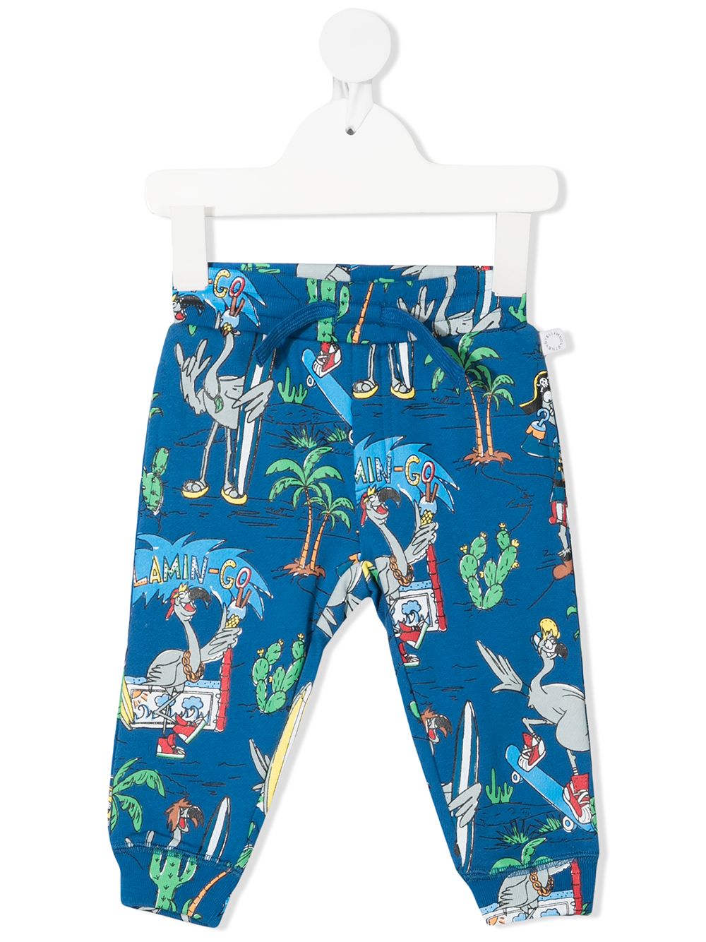 фото Stella mccartney kids брюки flamingo party из органического хлопка