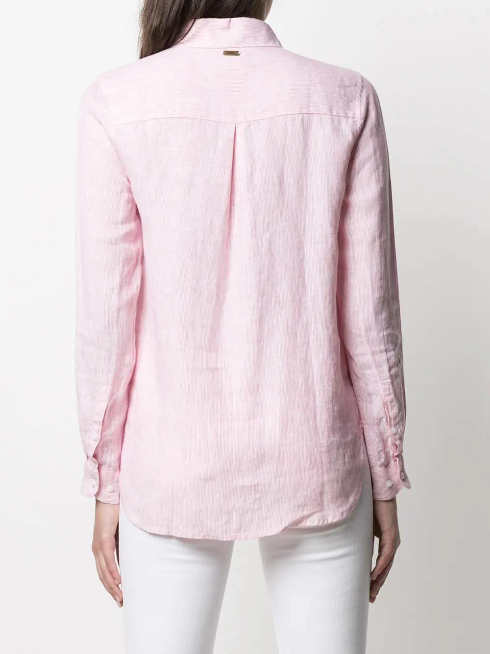 Barbour blouse met knopen Roze