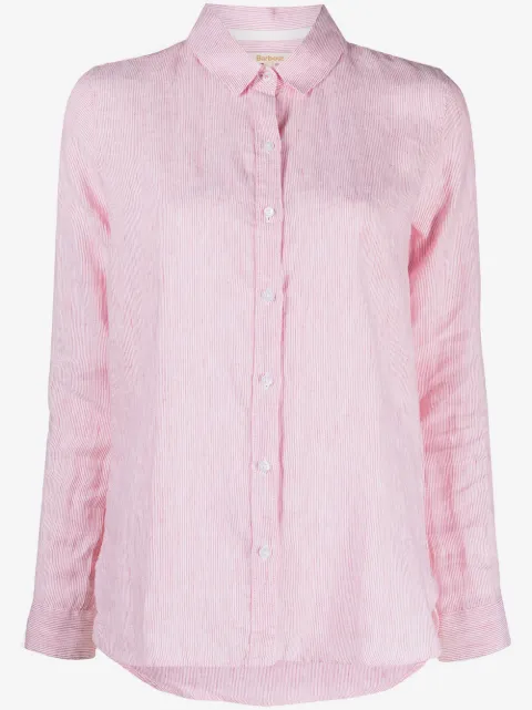 Barbour blouse met knopen