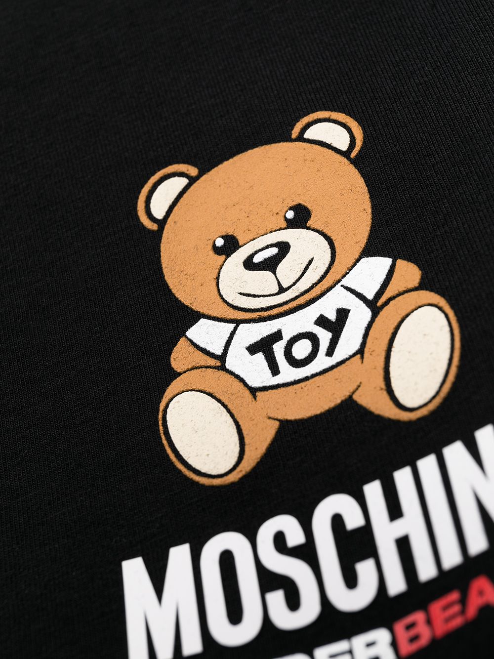 фото Moschino футболка с принтом teddy bear