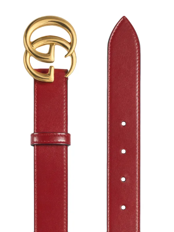 gg leather belt
