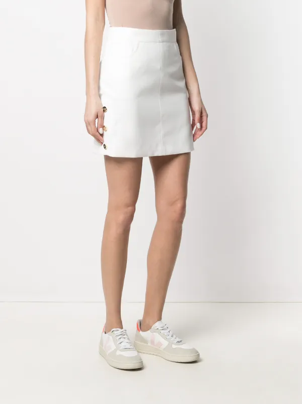White a line mini skirt Clearance