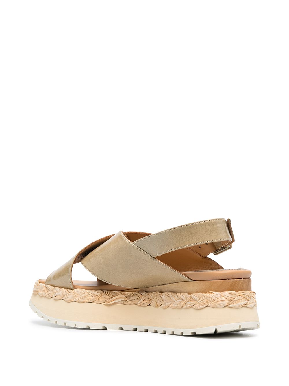 Paloma Barceló ridged-sole cross-strap Sandals - Farfetch