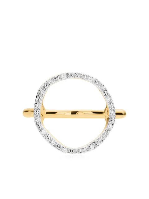 Monica Vinader Riva circle diamond ring