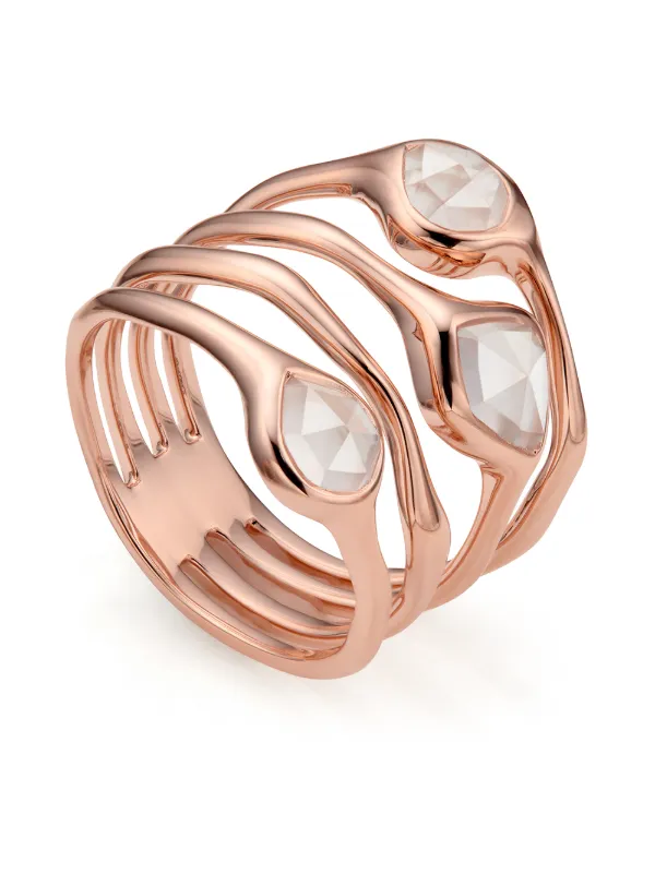 Monica Vinader Siren Cluster Cocktail Ring Farfetch