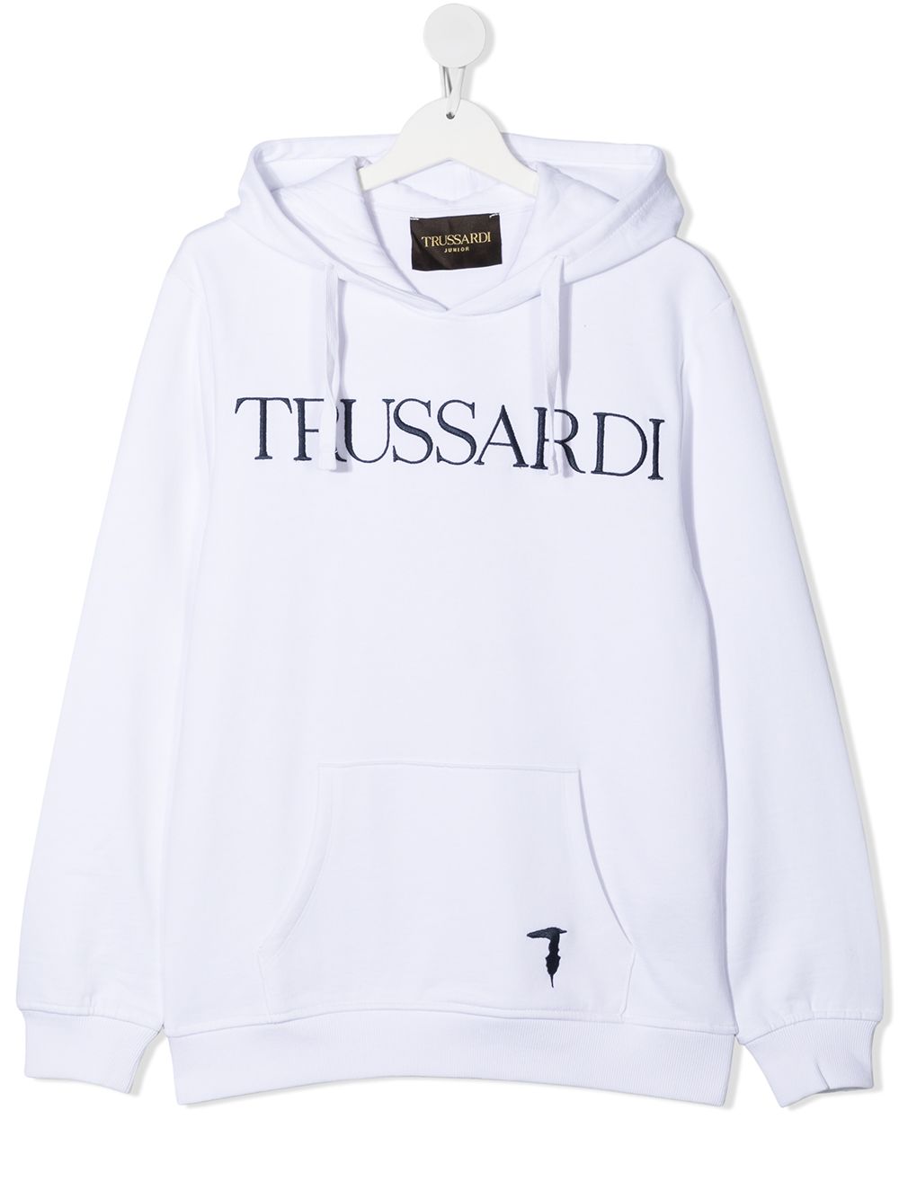 фото Trussardi junior худи с кулиской и логотипом