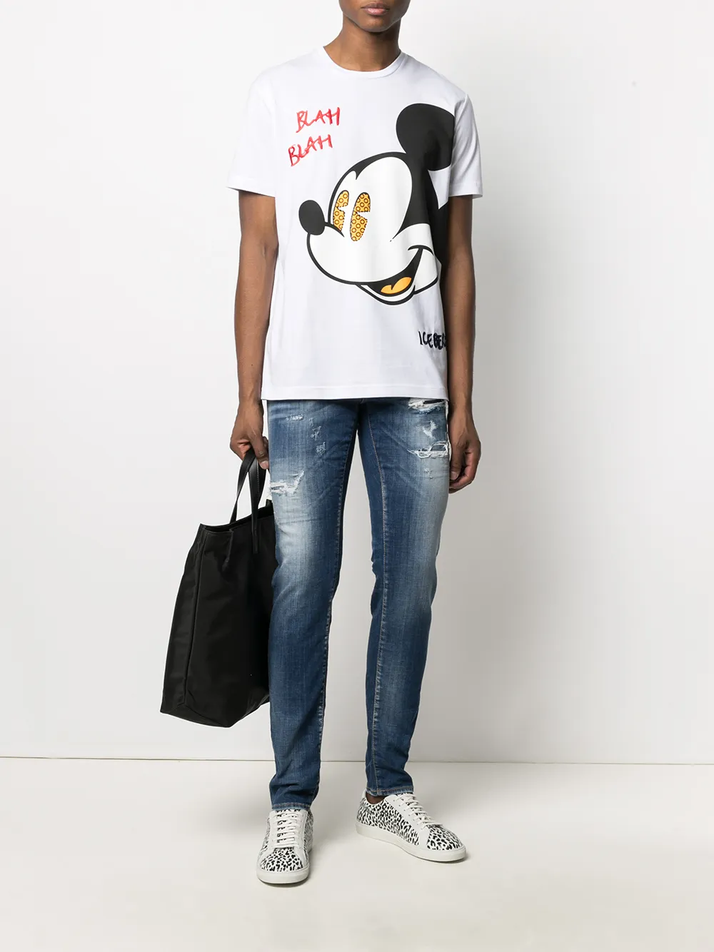 фото Dsquared2 джинсы скинни с прорезями