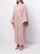 SHATHA ESSA embroidered-detail dramatic sleeve maxi dress