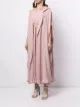 SHATHA ESSA draped two-piece dress set
