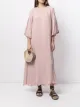 Image 2 of SHATHA ESSA leaf-embroidered maxi dress