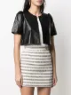 TWINSET faux leather crop jacket