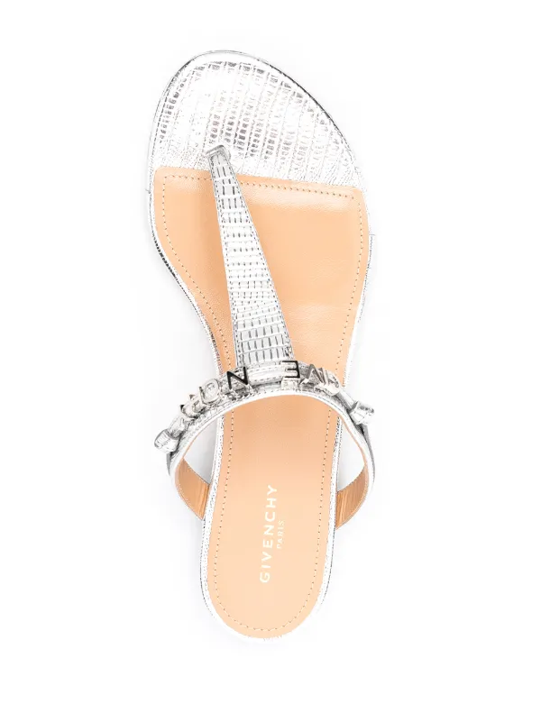 givenchy logo strap slides