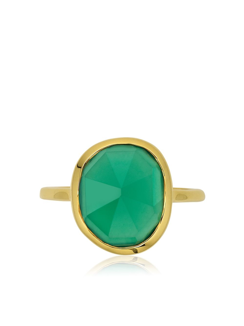 Shop Monica Vinader Siren Medium Stacking Ring In Gold