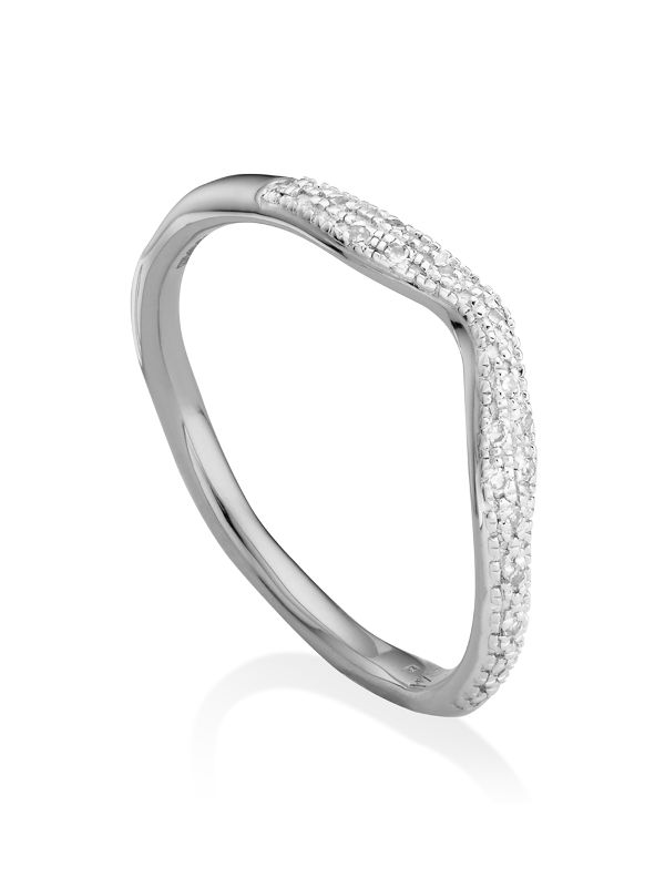 riva diamond wave stacking ring