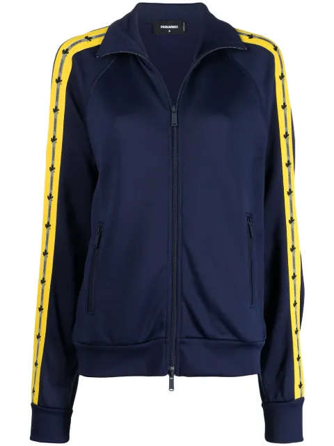 DSQUARED2 chaqueta de chándal con franjas del logo