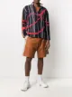 Image 2 of Dsquared2 logo tape leather shorts