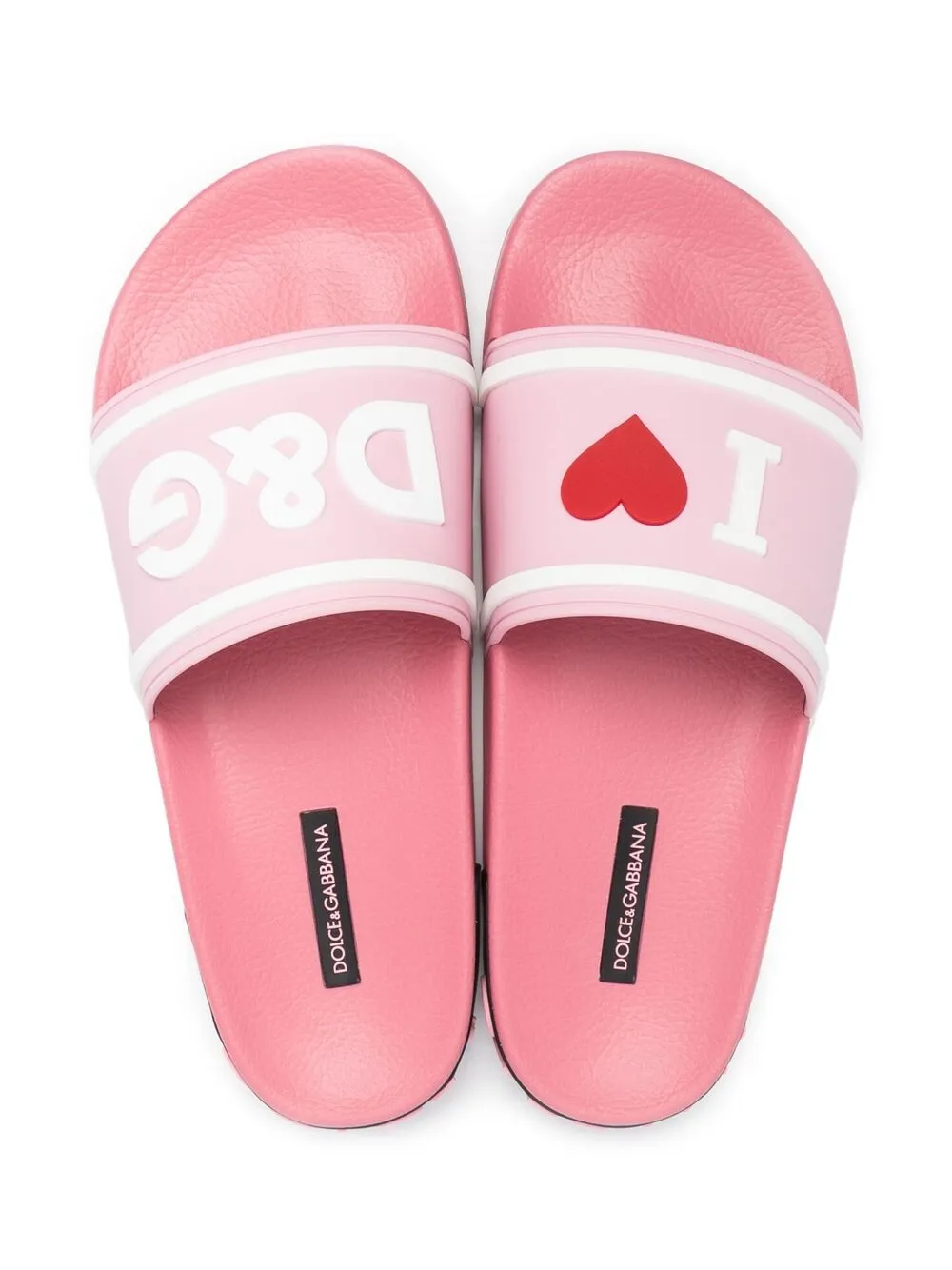 Dolce & Gabbana I Love D&G Logo Slides - Farfetch