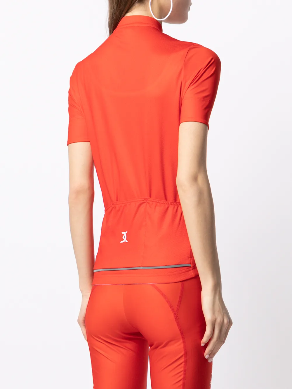 Shop David Koma Game Match Cycling Top In Red