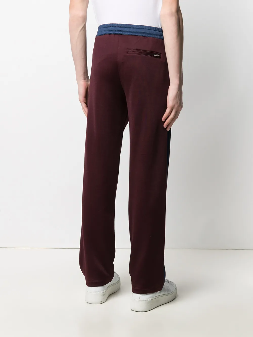 Shop Alexander Mcqueen Side Stripe Track Pants In Red