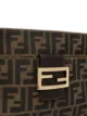 Fendi Pre-Owned Zucca logo plaque shoulder bag