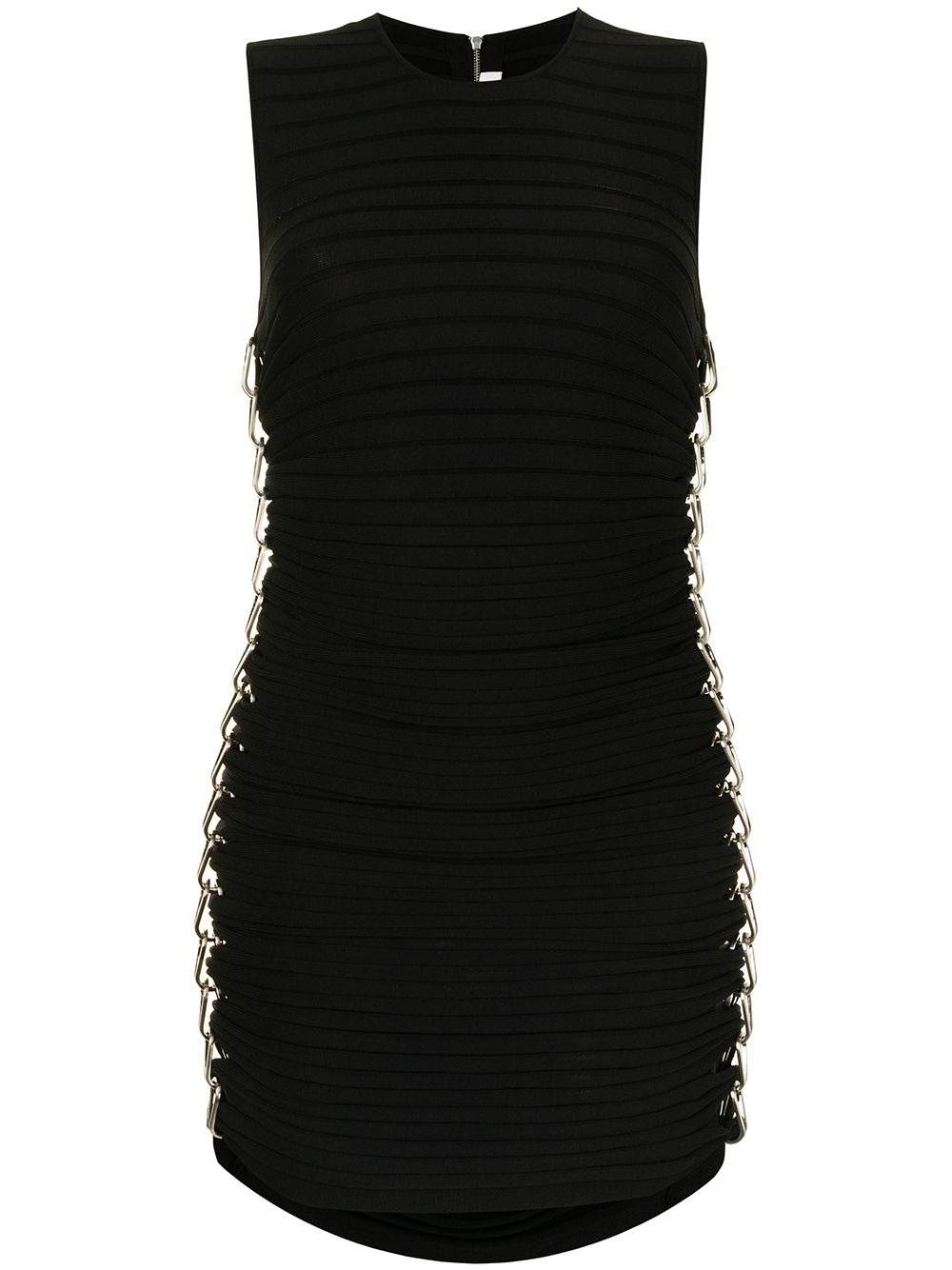 

Dion Lee vestido corto con detalle de cadena - Negro