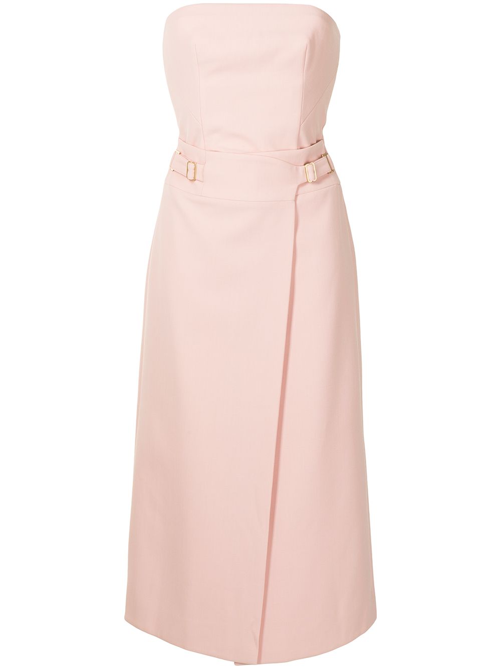 

Dion Lee vestido midi Interlock - Rosado