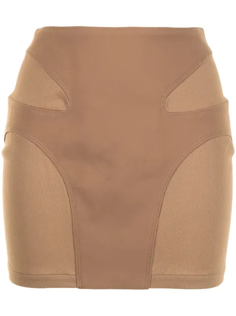 Dion Lee تنورة ميني بكونتور مخيوط