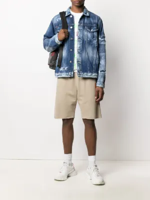 jean jacket with shorts