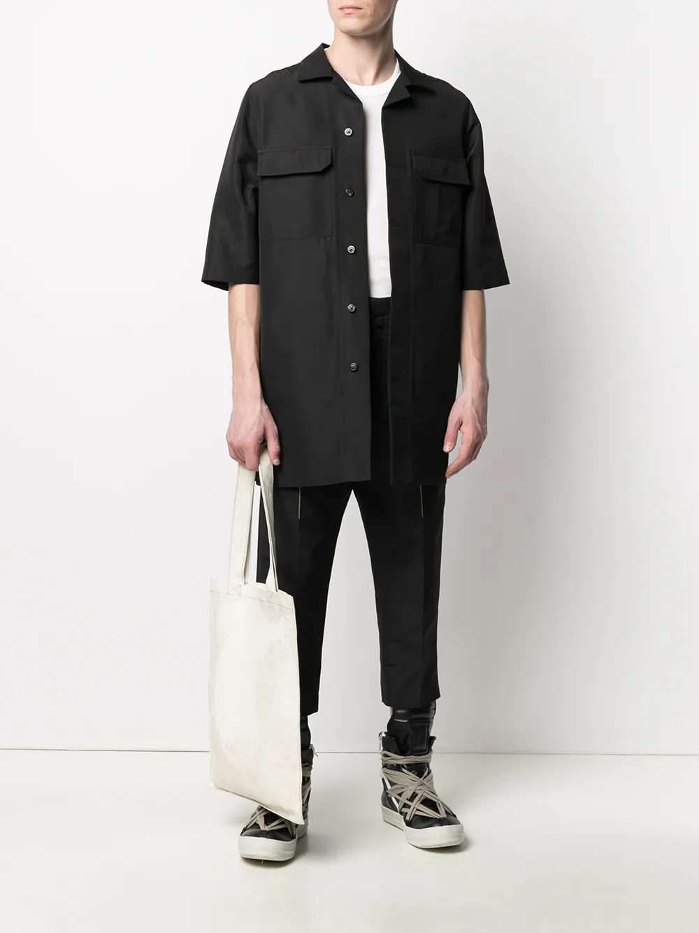 фото Rick owens длинная футболка