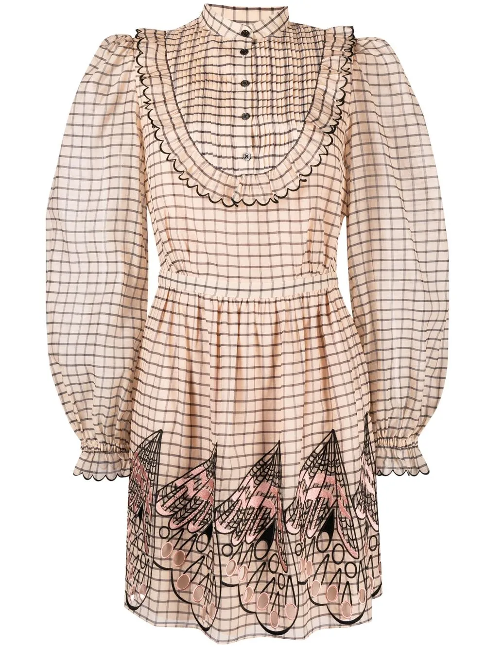 фото Temperley london платье-рубашка mockingbird в клетку