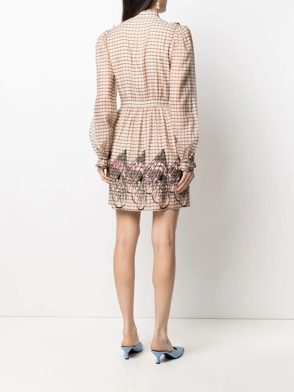 фото Temperley london платье-рубашка mockingbird в клетку