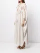 SHATHA ESSA dusty rose-embellished maxi dress