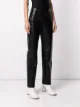 Marine Serre moon-print leather trousers