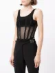 Dion Lee sleeveless mesh corset top