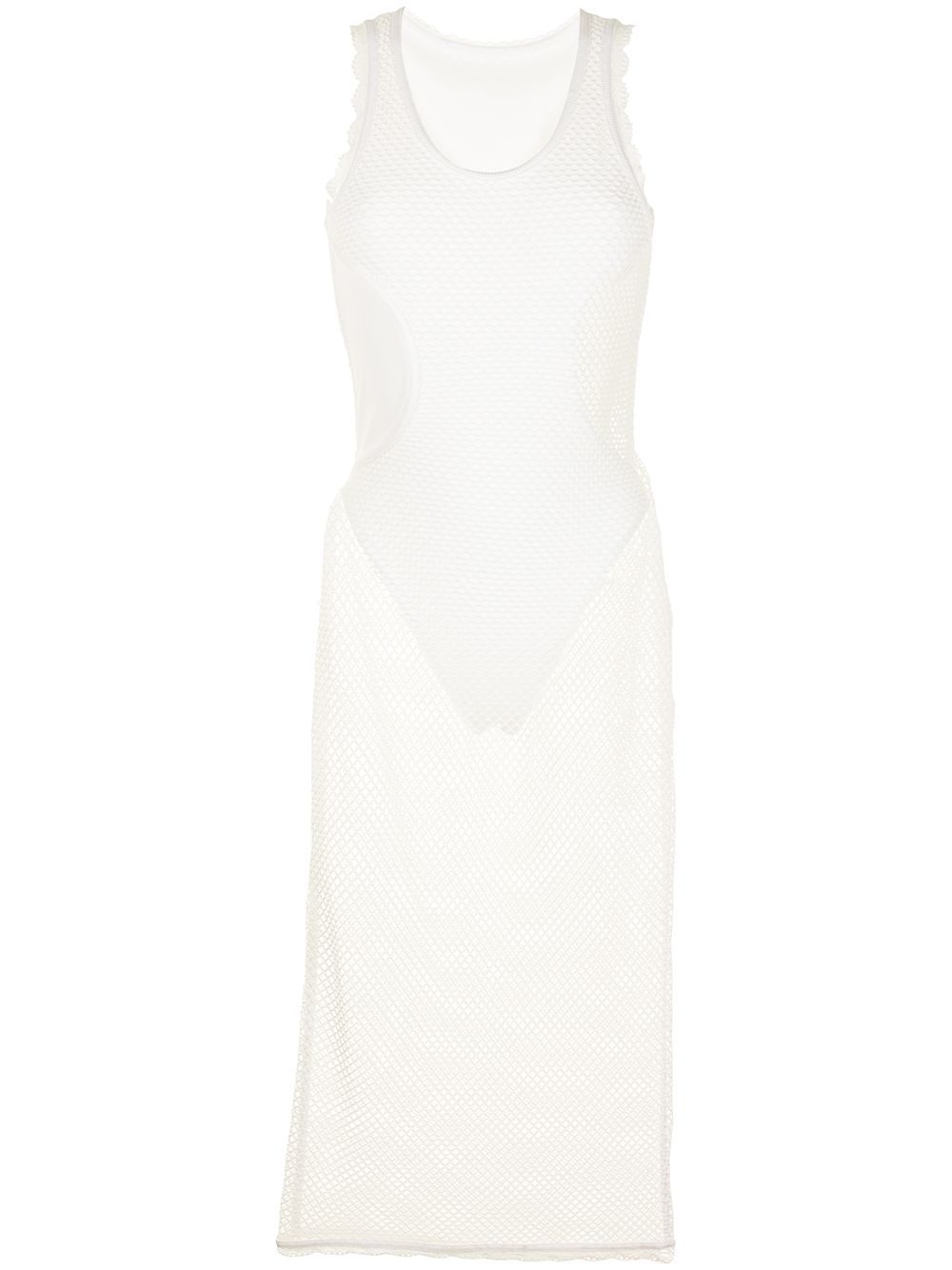 

Dion Lee net-detail layered midi dress - White