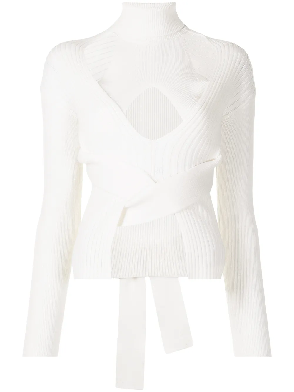 

Dion Lee suéter con aberturas - Blanco