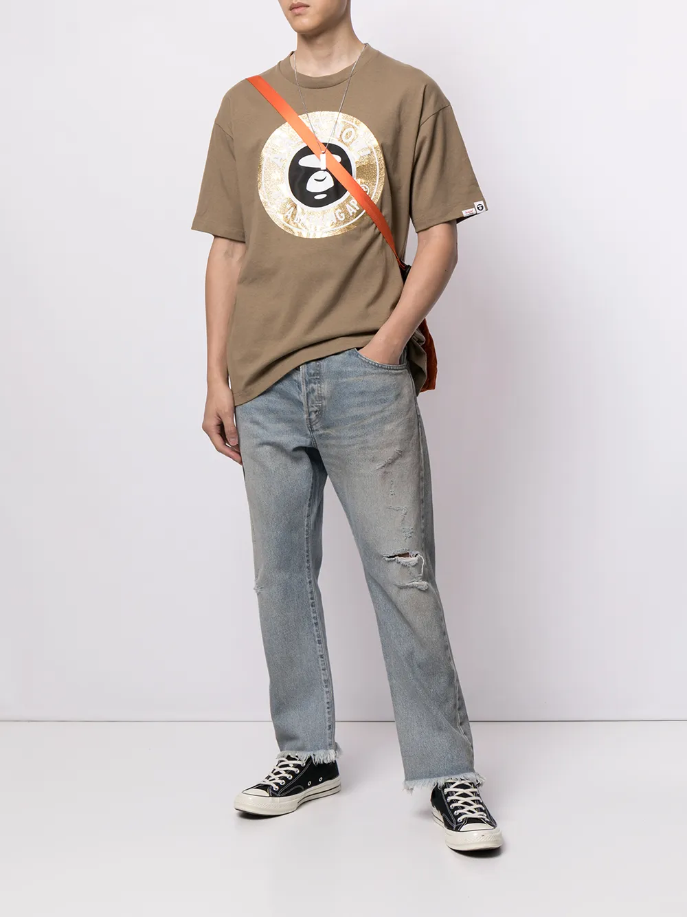 фото Aape by *a bathing ape® футболка с короткими рукавами и логотипом