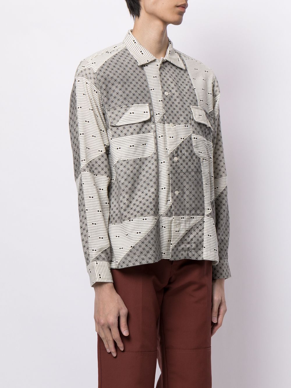 BODE patchwork-design Shirt - Farfetch