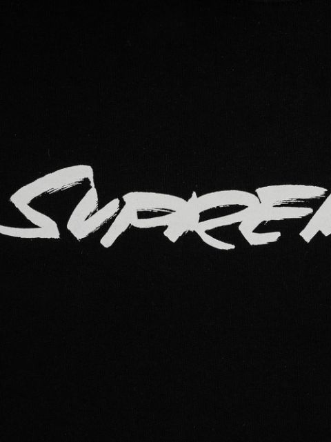 supreme futura logo crewneck black