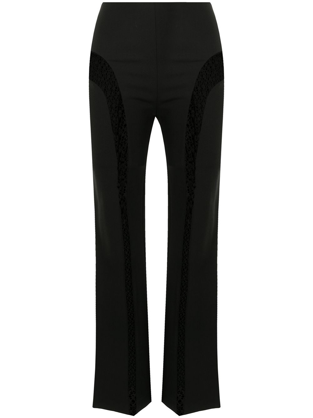 

Dion Lee high-waisted lace-trim trousers - Black