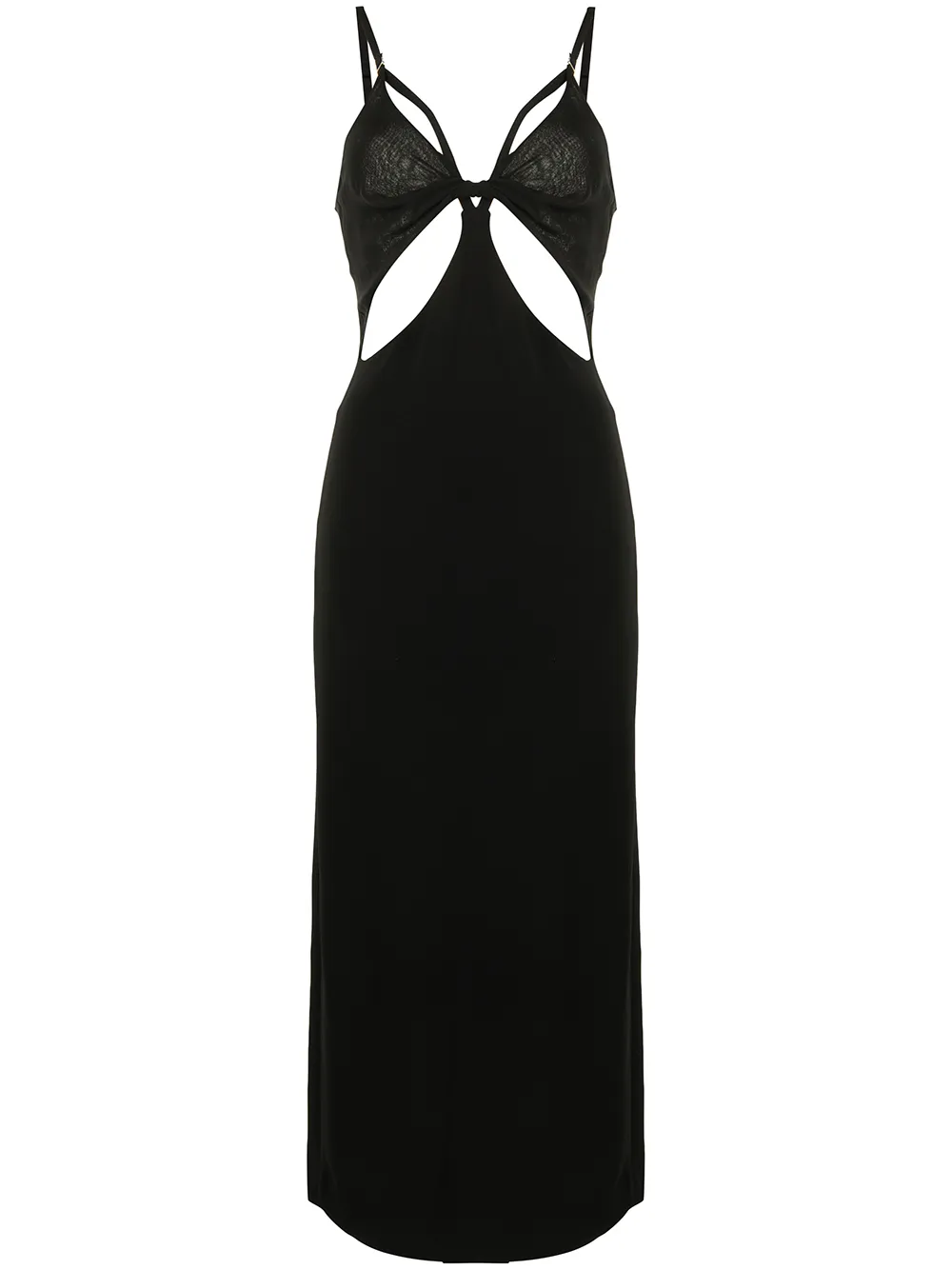 

Dion Lee split twist slip dress - Black