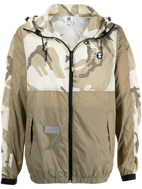 pe By A Bathing Ape Camouflage Print Lightweight Jacket Worldarchitecturefestival
