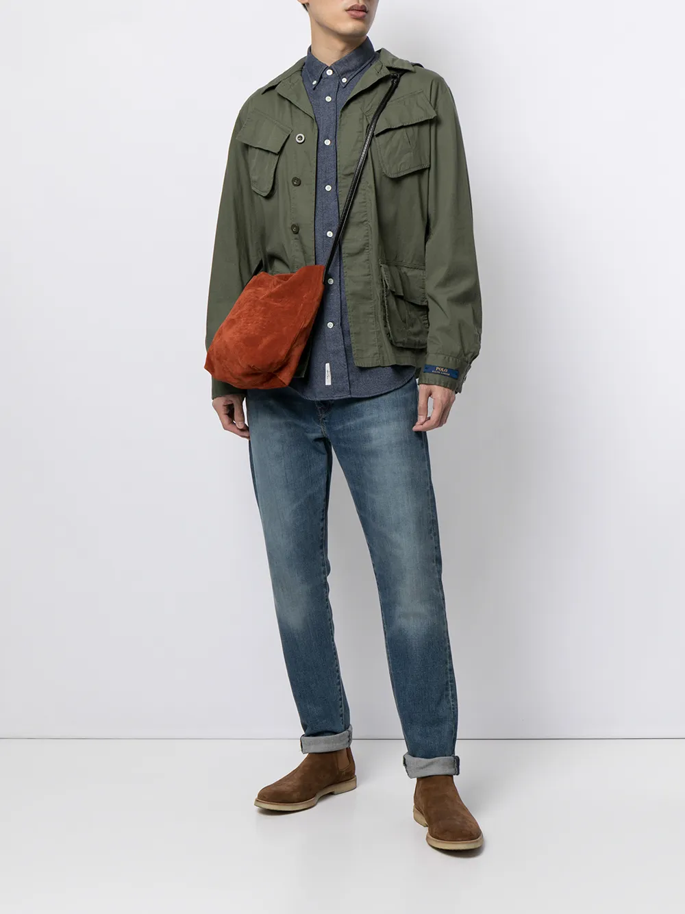 фото Polo ralph lauren куртка с заостренным воротником