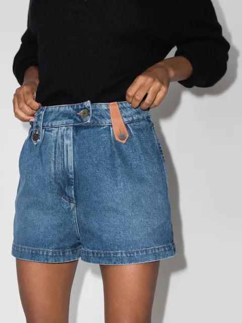 LOEWE high-rise Denim Shorts - Farfetch